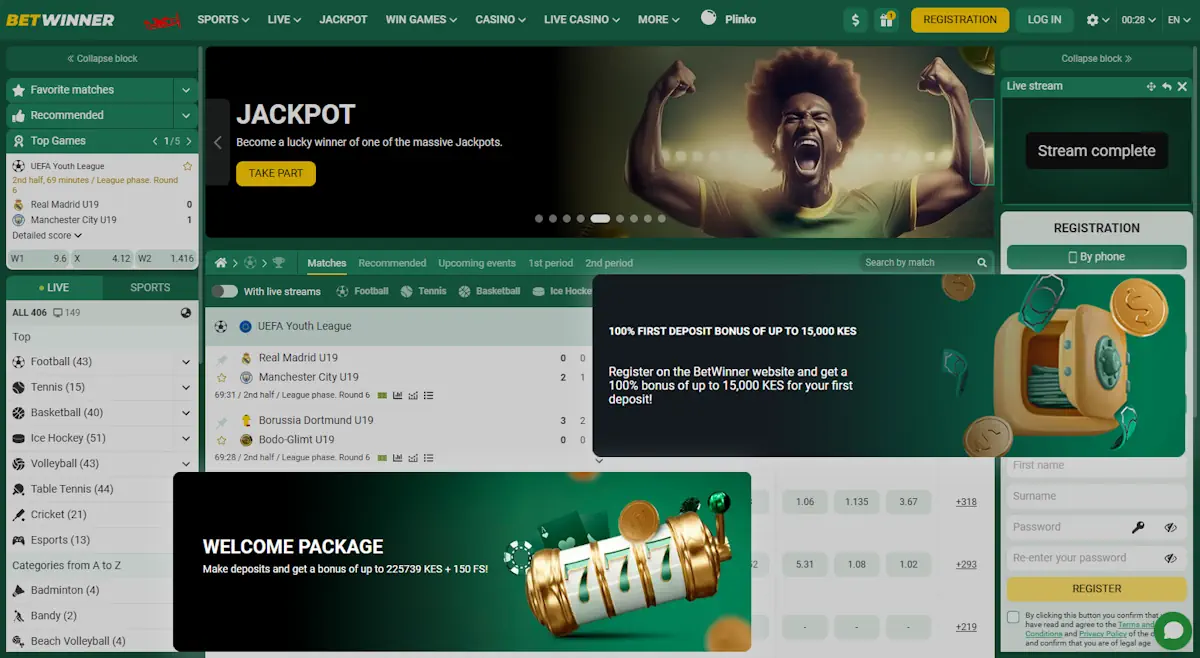 Betwinner Sportsbook and Welcome Bonuses Banner